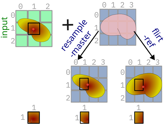 resample vs affine transform